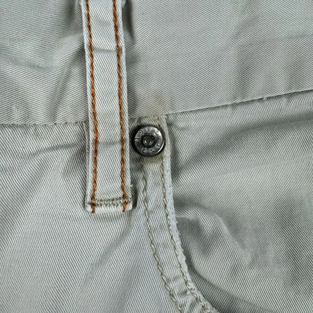 Tommy Bahama Pants Men's 36 x 36 Cream Straight Leg Khaki Casual Cotton Blend